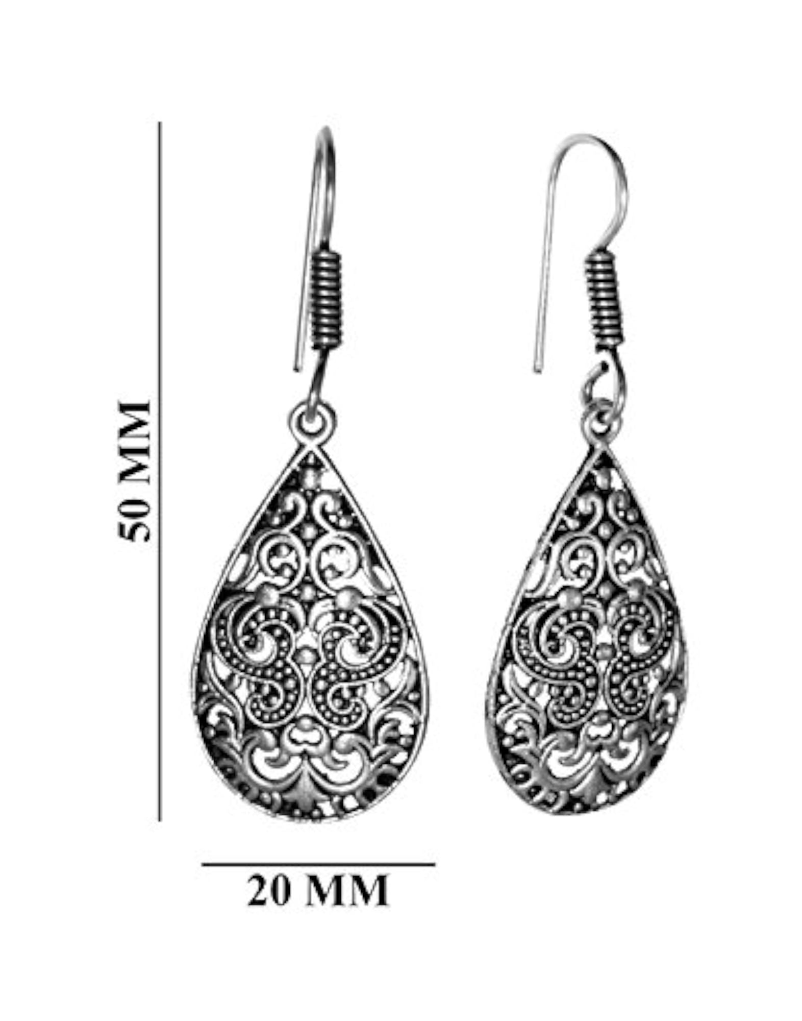 Fashionable Stylish Silver Alloy Earrings Combo Set