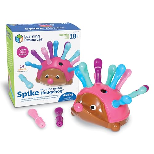 Learning Resources Spike The Fine Motor Hedgehog Pink - 14 Pieces...