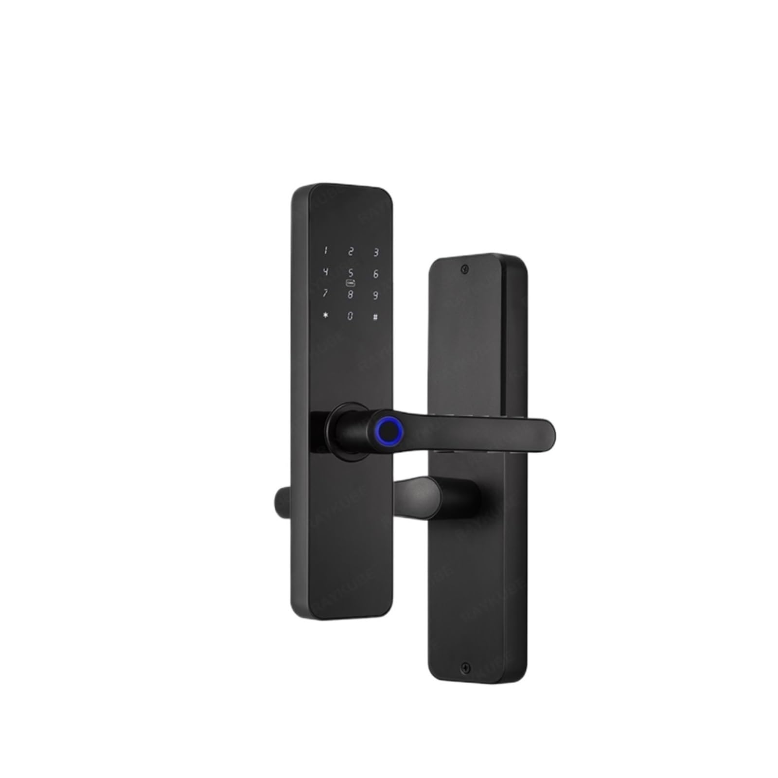 Serrure intelligente, Serrure De Porte Électrique Intelligente F7 À Empreinte Digitale Avec Poignées Plus Longues Et Larges, Design Miroir Télécommande Via Application(22x190)