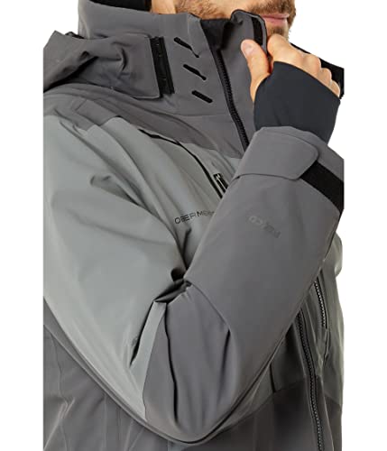 Obermeyer Iba Down Hybrid Jacket For Men - Hooded Mock Collar With Adjustable Drawstrings, Cute And Cosy Jacket Coal Lg Regular One Size #TOP3