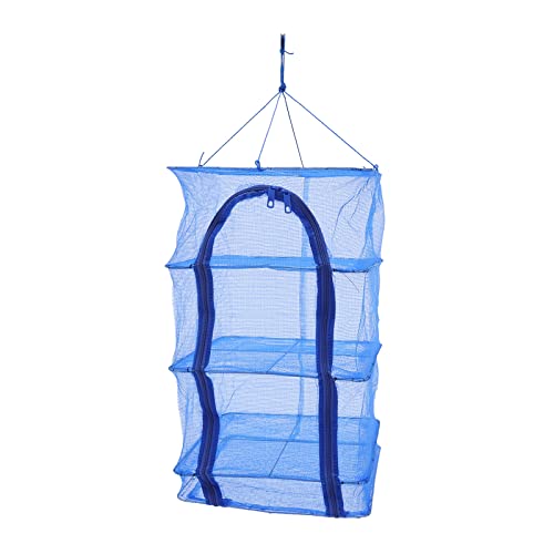 QuatoLuilo Tendedero plegable de 4 niveles, resistente y plegable, secado en pared, alambre de polietileno y acero duradero, capacidad de carga de 8 kg, diseño de cremallera doble