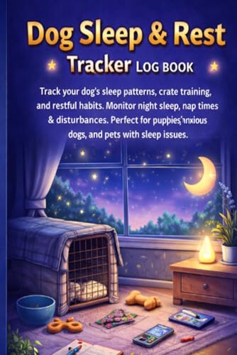 Dog Sleep & Rest Tracker Log Book: Monitor Sleep Patterns, Night Behavior & Rest Quality: Canine Sleep Journal – Track Night Sleep, Naps, Crate Training, Night Wakings & Daily Energy Levels