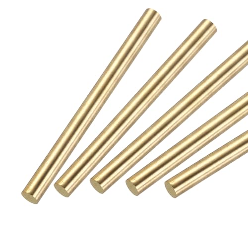 Tige ronde en laiton massif 9,5 mm x 100 mm au calibrage rigoureux pour atelier