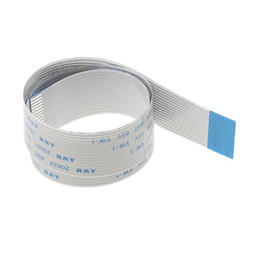Fita Gazechimp FFC 15 pinos 1,0 mm fio plano - branco, 50 cm