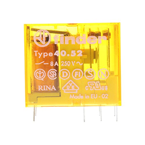 Finder 40.52.8.120.0000 2-Pole 8-Amp 250V Miniature PCB Plug-In Relay