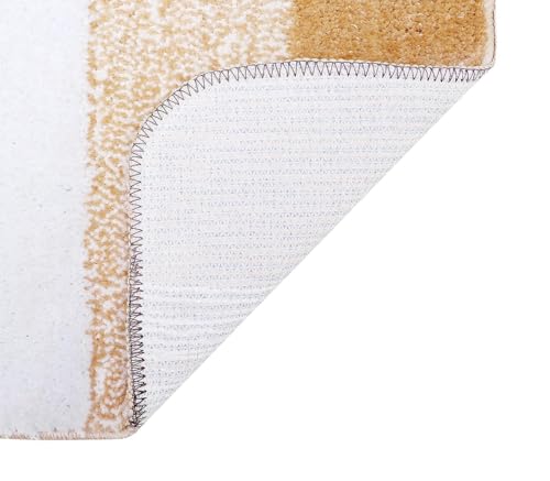 Image of NAMCHI Comfort Microfiber Bath Mat Anti Skid Non Slip Bathroom Floor Mat Super Absorbent & Quick Dry | Soft Machine Washable Bath Rug for Bathroom, Bedroom & Home (Beige 50x80cm)