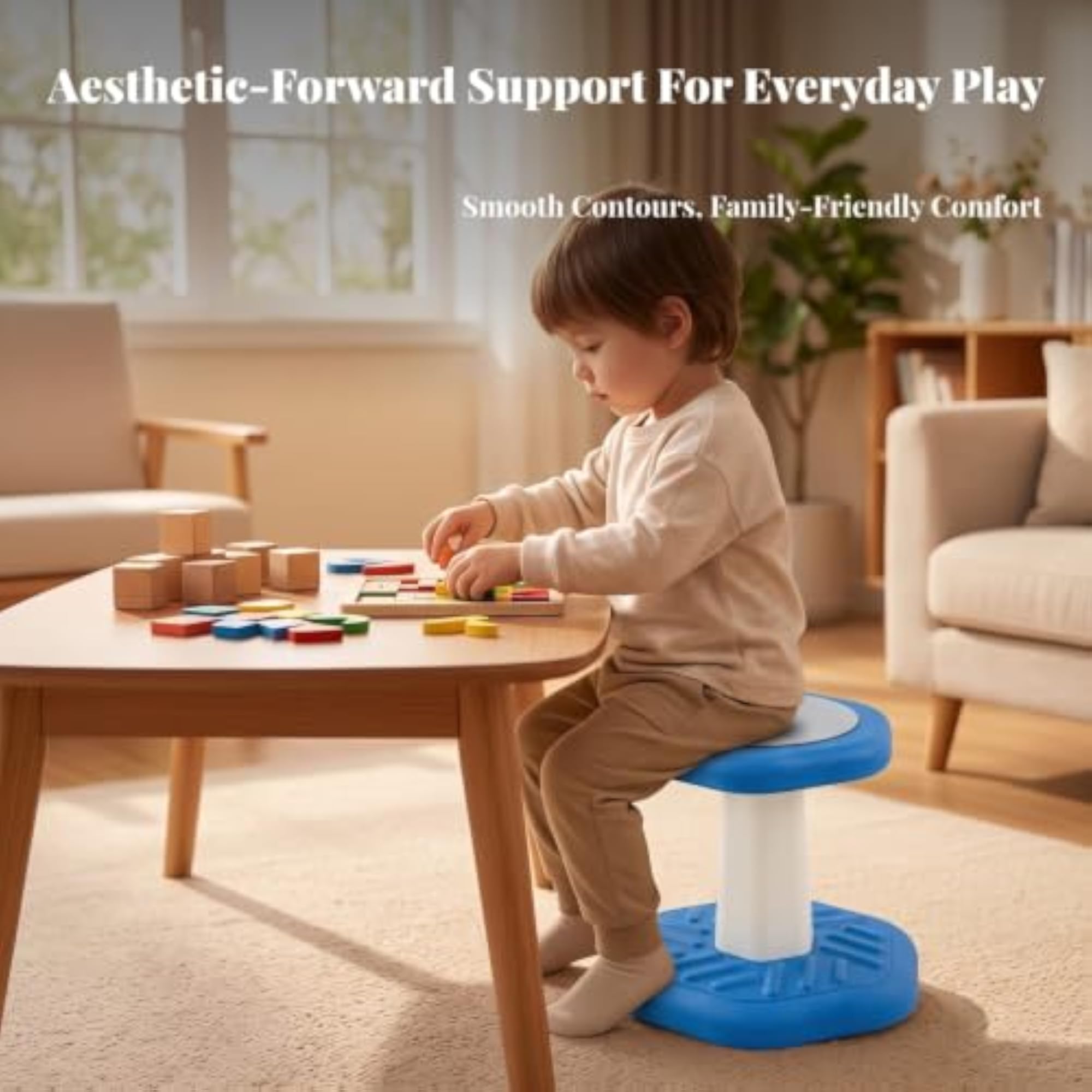 Active-Sitting Wobble Stool, Ergonomic Design