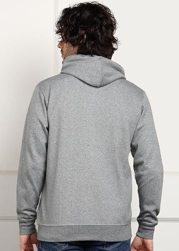 Image of Alan Jones Clothing Men's Solid Zipper Hooded Sweatshirt | Ribbed Hem, Lined Hood, Side Pockets, Durable Zip | Multiple Colors