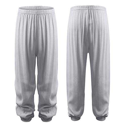 Kids Boys Girls Soft Loose Yoga Pants Active Harem Pilates Leggings Lightweight Ballroom Dancewear3