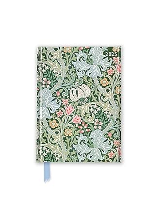 William Morris Golden Lily 2025 Luxury Pocket Diary Planner - Week to View Original Flame Tree Publishing-Pocket Diary Taschenkalender