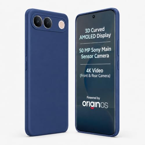Image of FIRST MART Matte Silicone Back Cover for Vivo S2 - Blue