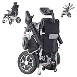 [Fauteuil roulant électrique inclinable] Ce fauteuil roulant électrique pliable et innovant est idéal pour les adultes et les personnes âgées souhaitant se reposer confortablement. Grâce à son dossier inclinable manuellement de 90° à 160°, vous pouvez vous incliner à tout moment et n'importe où pour lire, faire une sieste ou vous reposer après une longue période assise, évitant ainsi les douleurs lombaires.