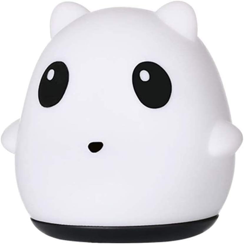 Panda Silicone LED Nursery Night Lights for Kids,Portable Sensitive Control 7 Color Bedroom Lamp for Kids Baby