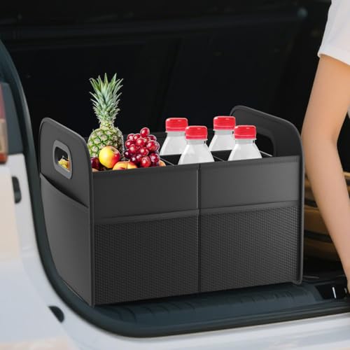 Palaufr Organizador de maletero plegable para sedanes, 30 L, resistente al agua, con asas, para camping, utensilios de reparación, verduras - imagen 9