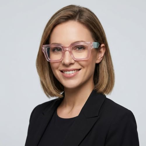 Image of Style Reading Glasses for Women Men, Fashion Square Blue Light Blocking Readers L05