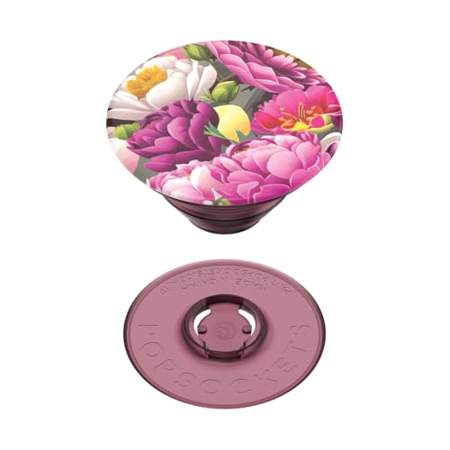Image of ​​​​PopSockets Phone Grip with Expanding Kickstand, Adhesive Grip - Peony Bloom