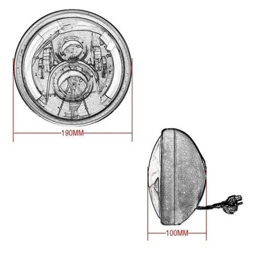 Lampe phare de moto support stable pour Chopper et Street Tracker