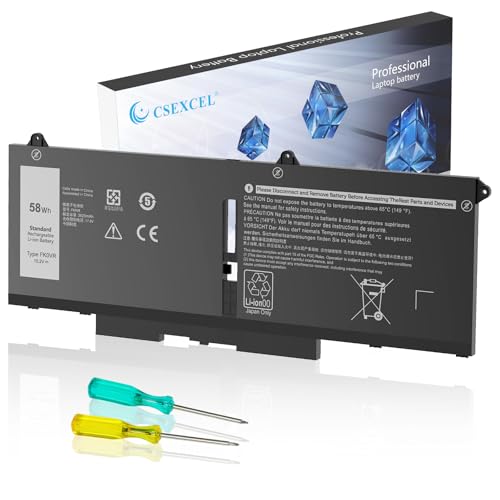 FK0VR Laptop Battery for Dell Latitude 7530 7430 7330 5530 Latitude5530 2-in-1/7330 2-in-1/7430 2-in-1 P133G P134G P135G Series FKOVR HSTNN-UB7A 01VX5 293F1 404T8 51R71 8H6WD 8P81K