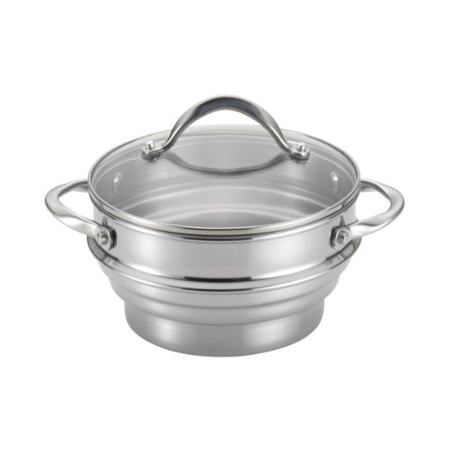 Circulon Accessories Stainless Steel Pasta/Steamer Insert with Lid, 20 CM, Silver