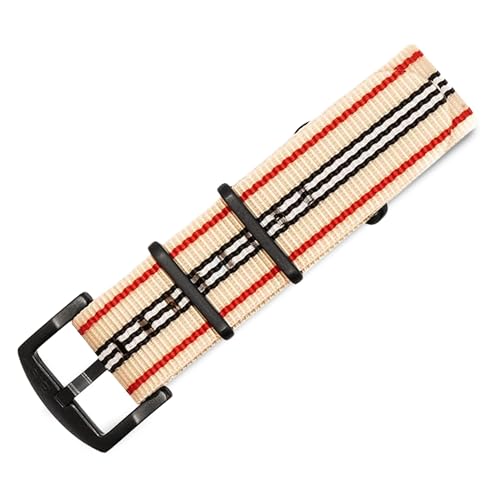 Image of BluShark - Original Collection Military-Style Waterproof Watch Strap, Fits All Timepiece Brands, Durable Nylon Wristwatch Accessories with Stainless Steel Buckle - 18mm, 20mm, 22mm & 24mm Watch Bands