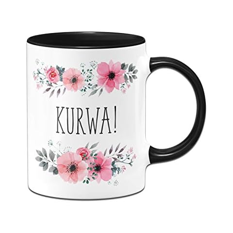 Tassenbrennerei Tasse mit Spruch Kurwa - Kaffeetasse lustig polnisch, Polen - Spülmaschinenfest Cover