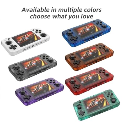 R36H Retro Handheld Game Console 3.5 Inch IPS Screen, 64GB Portable Linux Gaming Player with 15000+ Built-in Classic Games, 11+ Emulators, TV Output, Mini Arcade Video Console (Blue) 6