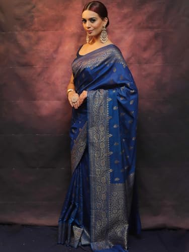 Image of Avantika Fashion Women's Kanjivaram Soft Silk Banarasi Sarees With Blouse Piece