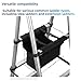 KVI Folding Ladder Tool Tray Bag, Fit A Frame Telescoping Extension Stepladder, No Need Repeated Up-Down Climbs Black