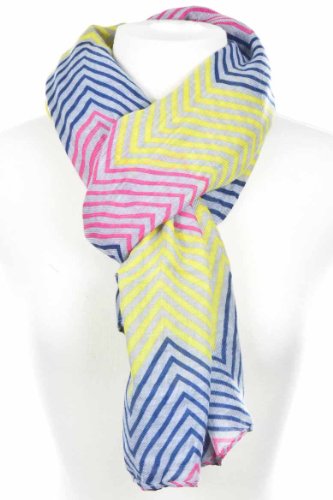 Womens Fashion Thin Line Chevron Scarf