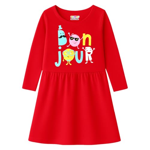 Image of Kuchipoo Girls Full Sleeves Cotton Dress - Pack of 3