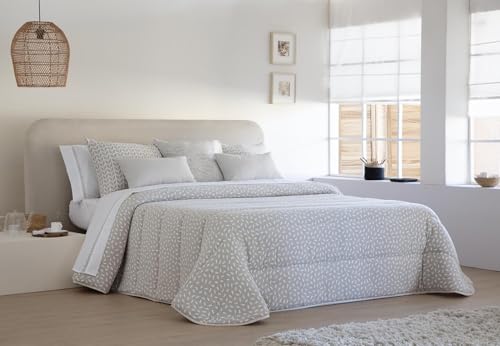 JVR | Conforter Nórdico Tamaño 250 Ligero y Cálido para Invierno – Edredón Aislante Color Gris para un Descanso Cómodo y Reparador