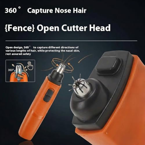 Image of Rechargeable Nose Hair Trimmer for Men & Women | USB Electric Ear & Nose Hair Remover | Waterproof, Painless & Portable Grooming Tool.