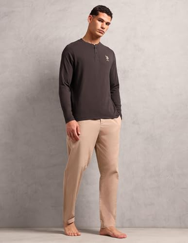 Image of U.S. POLO ASSN. Men Comfort Fit Heathered Cotton I655 Regular Fit T-Shirt - Pack of 1