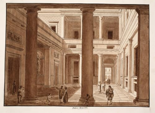 Affiche le Palais Massimo d'Agostino Tofanelli impression toile 60x90cm