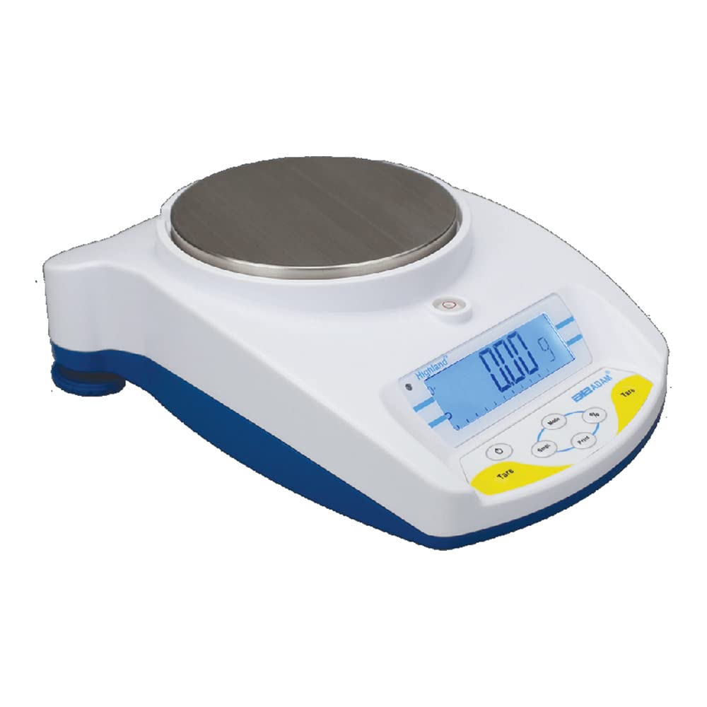 Adam Equipment HCB 1002 220V Highland Portable Precision Balance, 1000 g Capacity x 0.01 g Readability, 220V