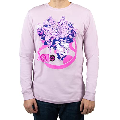Jojos Bizarre Adventures Manga Mens Purple Long Sleeve Shirt-S