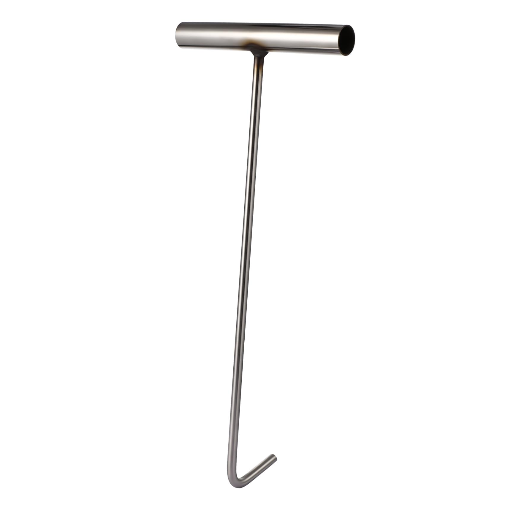 Garneck Heavy Duty T-Handle Manhole Cover Hook - Stainless Steel Manhole Hook Tool T Shape Manhole Puller for Lifting and Moving Metal Hook Tool 38cm 1Pc