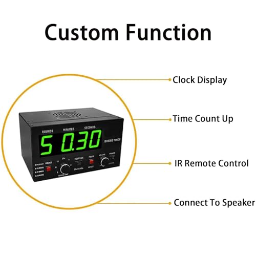 Boxing Interval Timer Profesional con Pantalla LED Azul miniatura 5