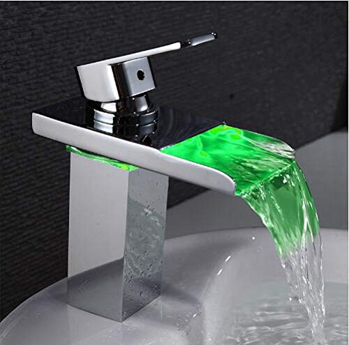Robinet LED de bassin pour éviter les brûlures avec sa cascade thermochromique