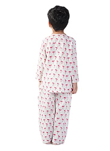 Image of Cotton Night Suit for Boys & Girls | Kids Pajama Set | Baby Girls Top-Pant Set | Kids Dress