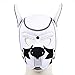 Dermica Adults Neoprene Puppy Hood Mask, Removable Cosplay Dog Full Face Pup Hood Mask