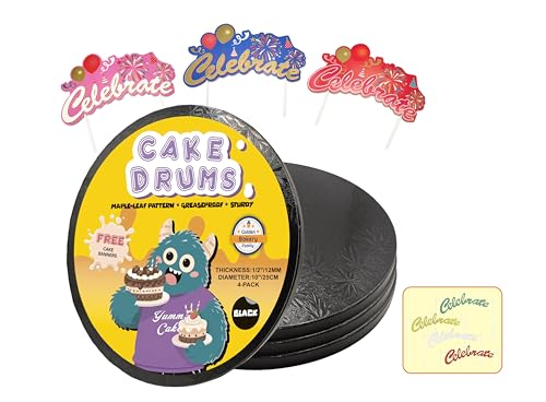 Save $5 on 10-inch Black Cake Boards (4-Pack) with Clip Coupon