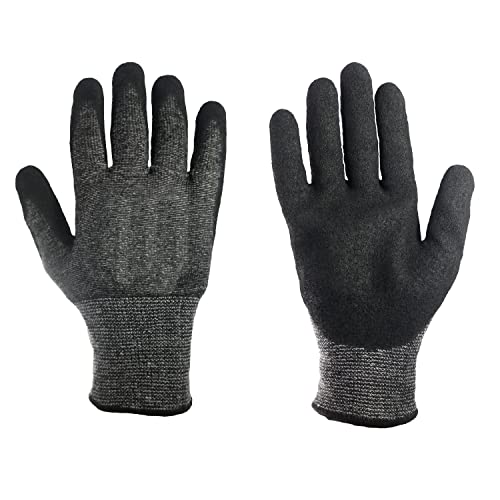 KAWACH Safety Hand Gloves/Heat/Cut/Splash Resistance/Anti Slip Gloves/Polymer coated non-slip gloves (Free Size)
