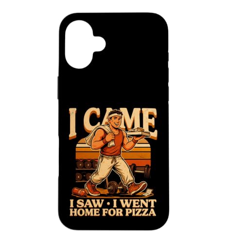 I Saw I Gent Home For Pizza Gym �t�B�b�g�l�X ���[�N�A�E�g �X�}�z�P�[�X iPhone 16 Plus �p