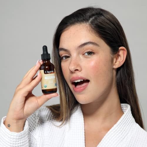 Cliganic Organic Argan Oil, 100% Pure | Moroccan Argan Oil for Hair, Face & Skin | Natural Cold Pressed Carrier Oil - Certified Organic