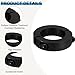 PATIKIL Bore 38mm Double Split Shaft Collar 60mm OD 15mm Thickness, 2 Pack 45#Carbon Steel Locking Collar Clamp Style with Set Screw for Machine Tools Industry, Black