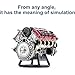 Model Engine Kit for Adults, V8 Engine Model Kit, Mini Engine Kit That Runs, Engine Model Kits for Adults, Mini Engine Build Kit