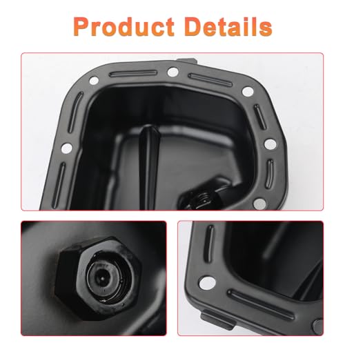 Image of Engine Oil Pan with Drain Replacement for 5184407AF 264-358