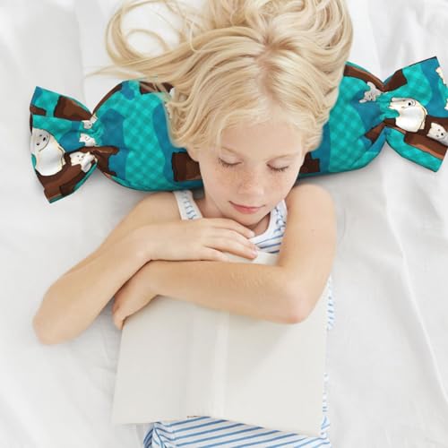 Almohada de espuma viscoelástica negra tamaño único miniatura 6