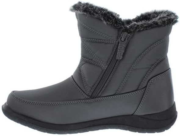 totes Women's Bootie Zip Snow Boot, Black
